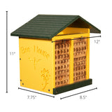 JCS Wildlife Double-Wide Large Poly Lumber and Pine Mason Bee House - Handmade in the USA - JCS Wildlife