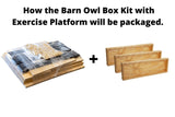 JCS Wildlife Large Barn Owl Box with Exercise Platform: Do It Yourself Assembly Kit - JCS Wildlife