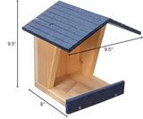 JCS Wildlife Modern Style Cedar Robin Roost with Poly Lumber Roof - JCS Wildlife