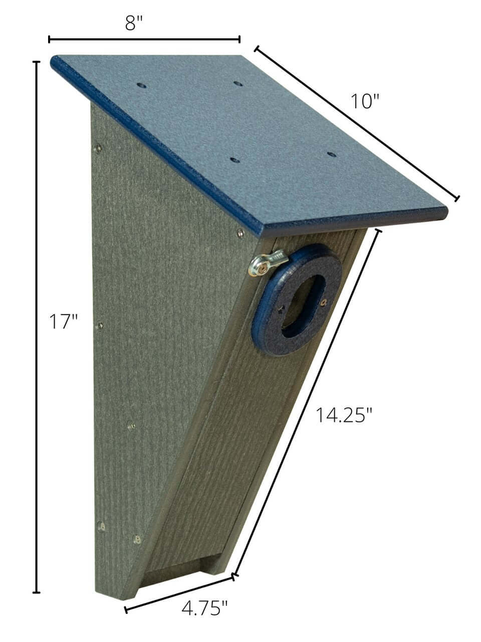 JCS Wildlife Peterson Bluebird House (Gray and Blue)