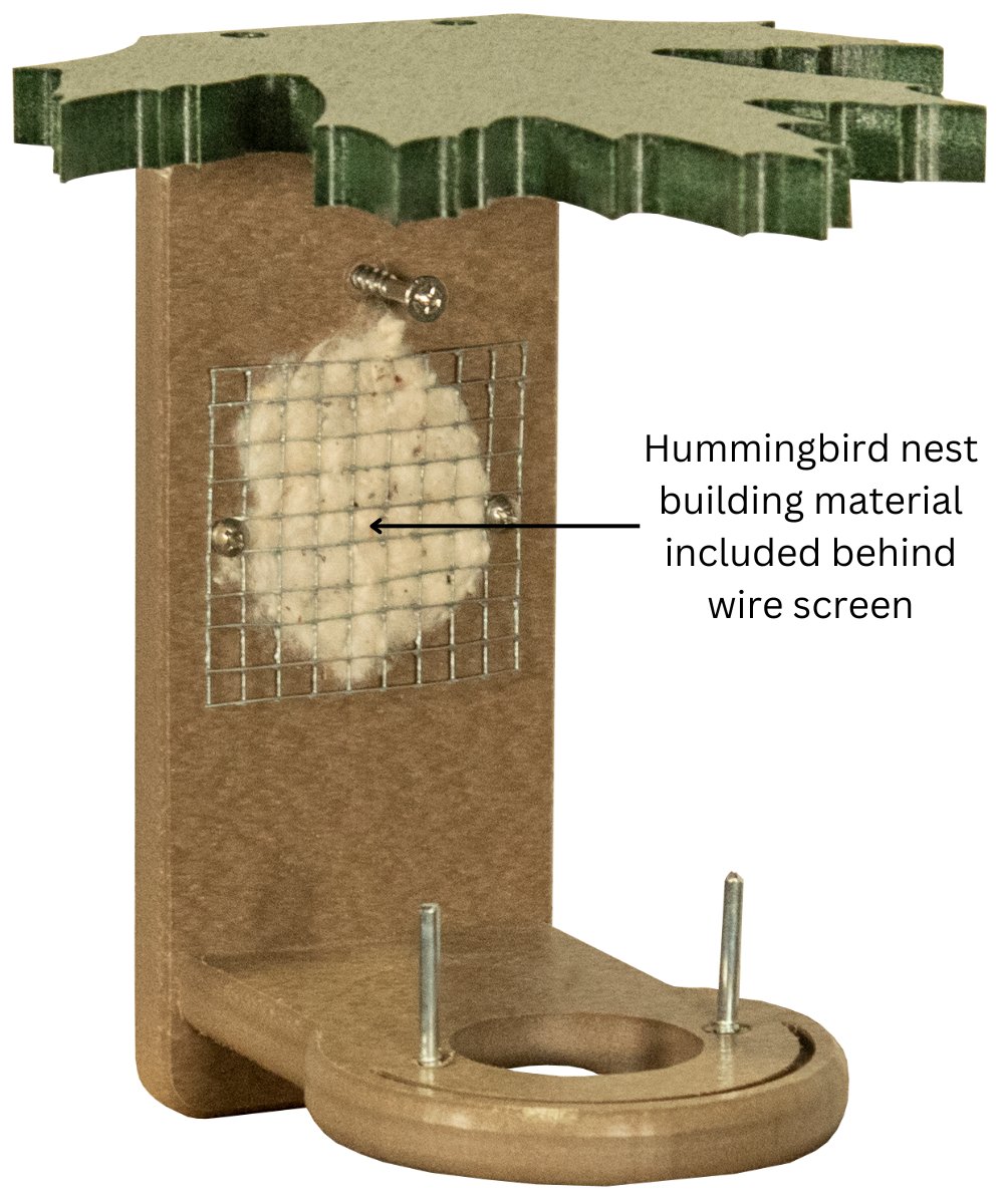 JCS Wildlife Poly Lumber Hummingbird Nest Builder - JCS Wildlife