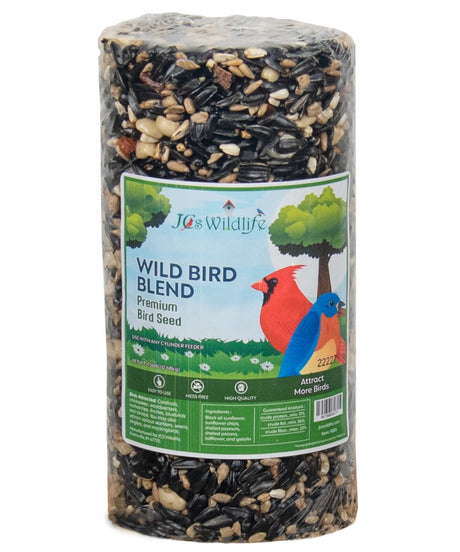 JCS Wildlife Wild Bird Blend Premium Bird Seed Small Cylinder, 1.5 lb - JCS Wildlife