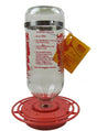 Original Best-1 HummingBird Feeder - Glass Bottle & Plastic Base 32 oz.(1 or 2 Pack) - JCS Wildlife
