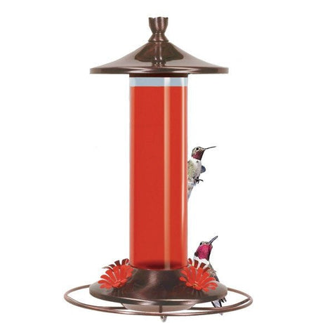 Perky Pet Brushed Metal & Glass Hummingbird Feeder 12oz 710B - JCS Wildlife