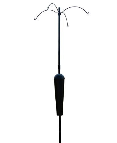 Squirrel Stopper Sequoia Squirrel Proof Pole System with 4 Hanging Stations - Bird Feeder Pole System Only (Open Box) - JCS Wildlife